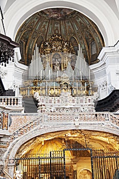 Presbytery in Neapolitan baroque style. photo